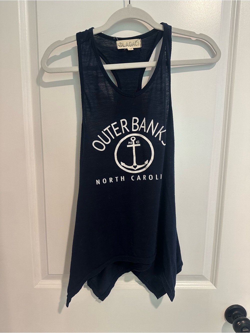 Outer Banks OBX navy tank top